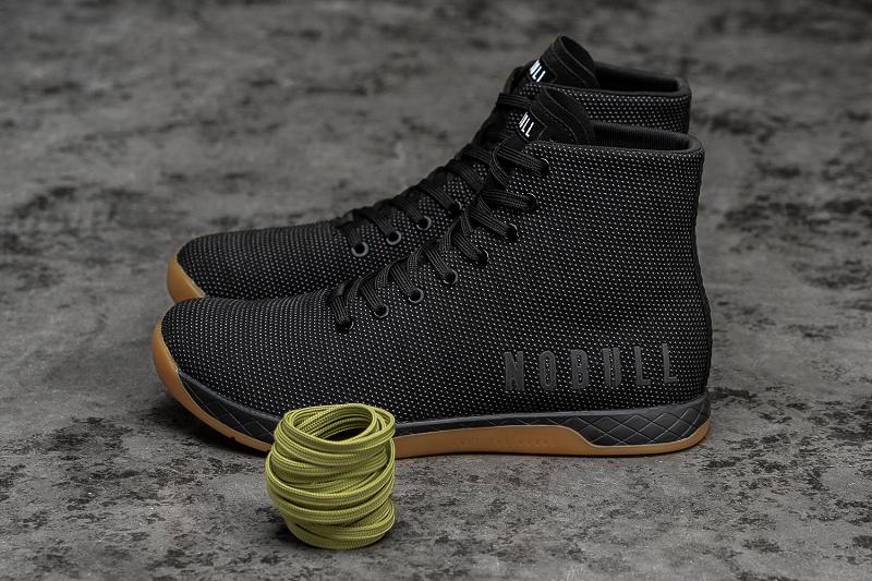 Women's Nobull High-Top Gum Trainers Black | SG S2979G